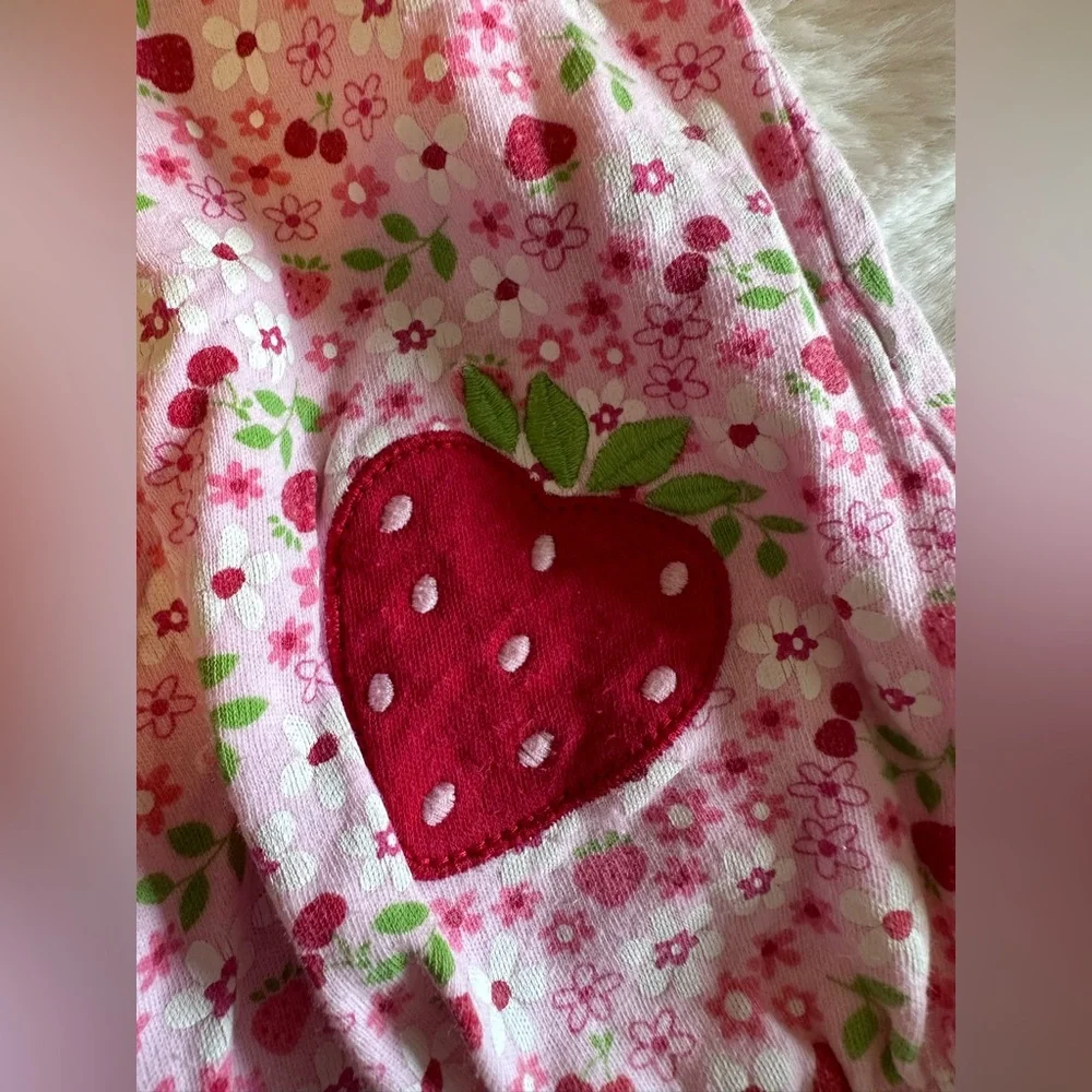 Carter’s Strawberry Floral Romper| Baby Girl | 3 Months | Pink Summer Outfit 🍓